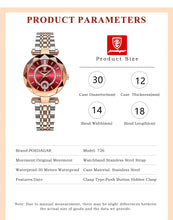 POEDAGAR Luxury Watch For Woman High Quality Diamond Ladies