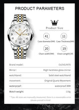 OLEVS Quartz Men's Watch Fashion Simple Men's Business Waterproof