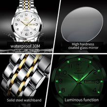 OLEVS Quartz Men's Watch Fashion Simple Men's Business Waterproof