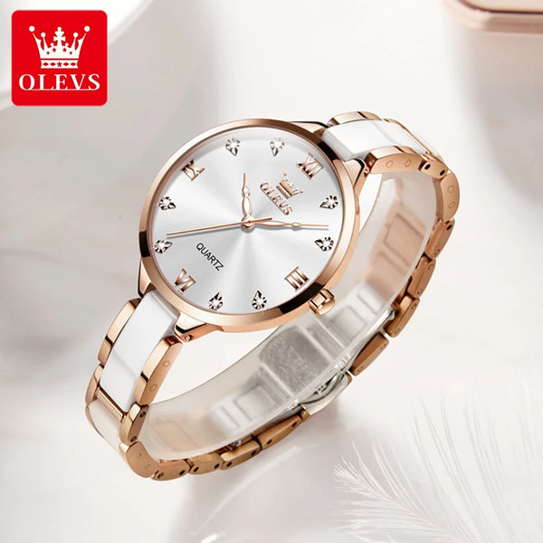 OLEVS Woman Watches Imported Japan Quartz Movement Waterproof