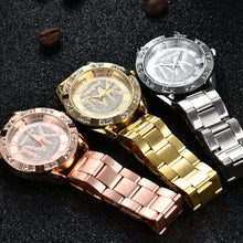 Luxury MK Women Watch Golden Stainless Steel Bracelet Diamond Water Resistant Roman Digital Ladies